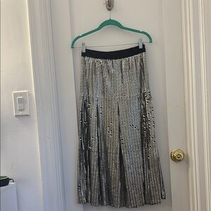 Maje Metallic Sequin A-Line Skirt – Size 1 (Small)
